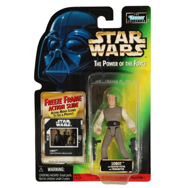 Star Wars POTF 2 3,75" - Lobot Freeze Frame - Green Card MOC