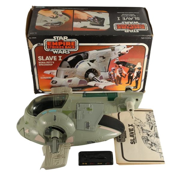 Star Wars Vintage - Slave 1 - lose / komplett mit ESB Box / MIB