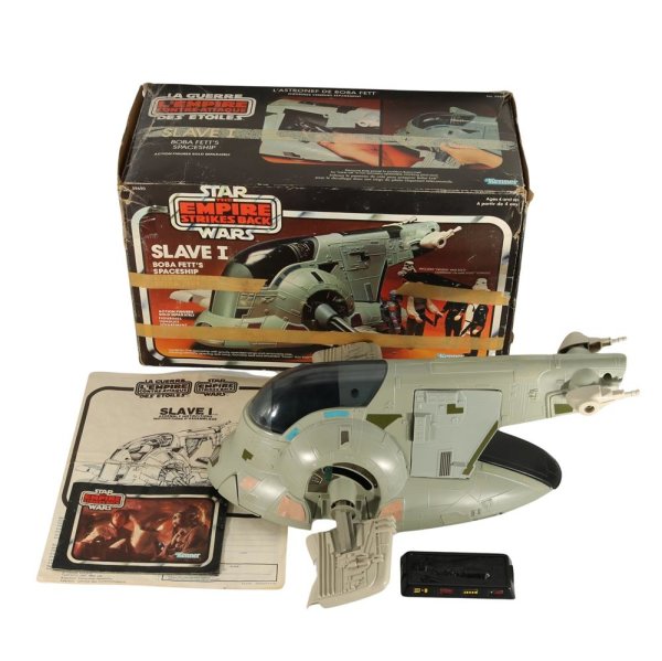 Star Wars Vintage - Slave 1 - lose / komplett mit ESB Box / MIB