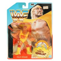 WWF Hasbro - Hulk Hogan (Series 1) Blue Card - MOC