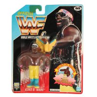 WWF Hasbro – Koko B. Ware (Series 3) Blue Card - MOC