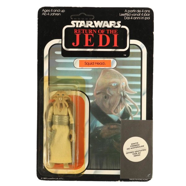 Star Wars Vintage - Squid Head - ROTJ 65 Back (Clipper Offer) - MOC