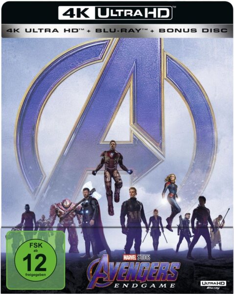 Avengers: Endgame - Steelbook Edition - 4K Ultra HD - Blu-Ray  - Neu / Sealed