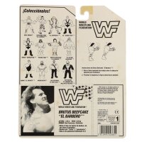 Brutus "The Barber Beefcake" signiert Unterschrift - Blue Card - WWF Hasbro MOC