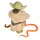 Yoda (Hong Kong Tag) H.K. COO - lose / komplett - Star Wars Vintage