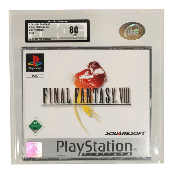 Final Fantasy VIII - Platinum - UKG Grading 80 NM - neu / sealed - Playstation 1