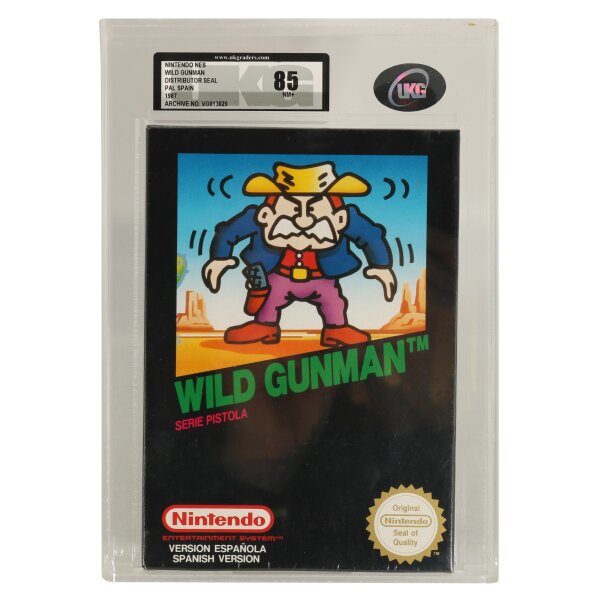 Wild Gunman - UKG Grading 85 NM - neu / sealed - Spanish Version - Nintendo NES