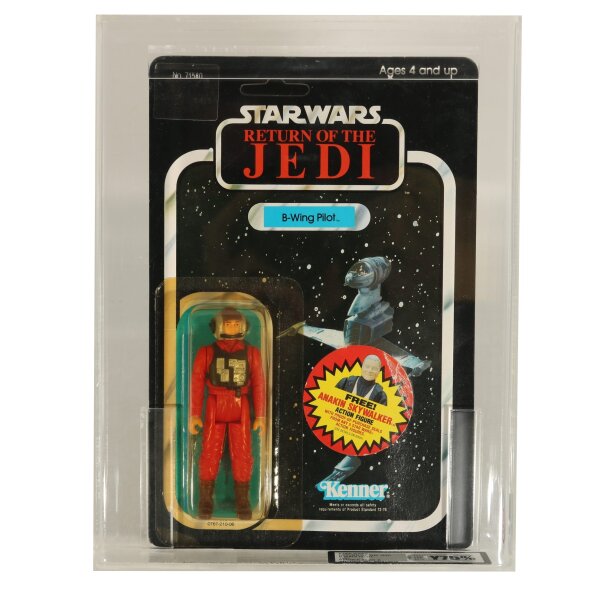 B-Wing Pilot  - MOC RotJ 79 Back UKG Y75% - Star Wars Vintage
