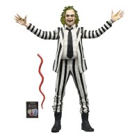 Beetlejuice (Black & White Striped Suit) - Beetlejuice - MOC - NECA