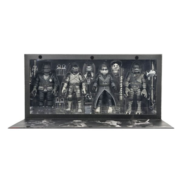 Universal Monster Black & White Turtles 4-Pack - MISB - TMNT - NECA