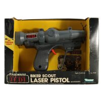 Biker Scout Laser Pistol - RotJ MIB - Star Wars Vintage