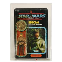 Luke Skywalker (Battle Poncho) - MOC POTF AFA 85 - Star...