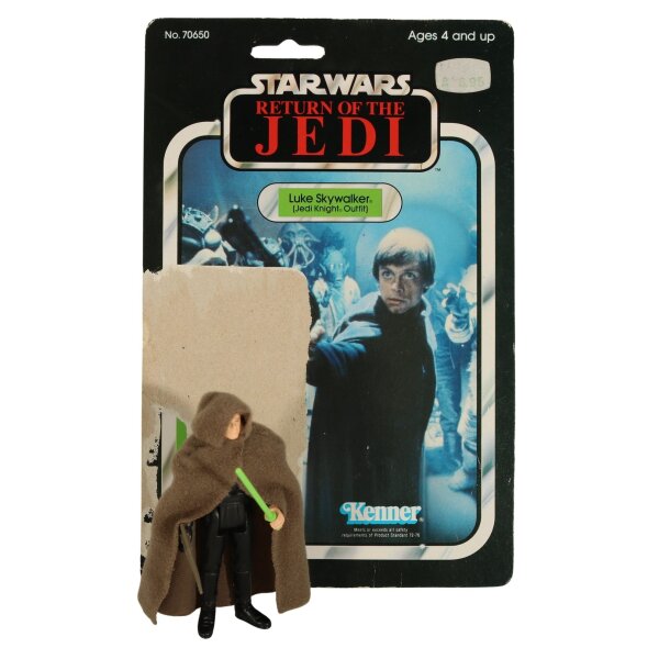 Luke Skywalker (Jedi Knight) - lose / komplett + Cardback - Star Wars Vintage