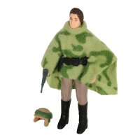 Princess Leia (Combat Poncho) - lose / komplett + Cardback - Star Wars Vintage