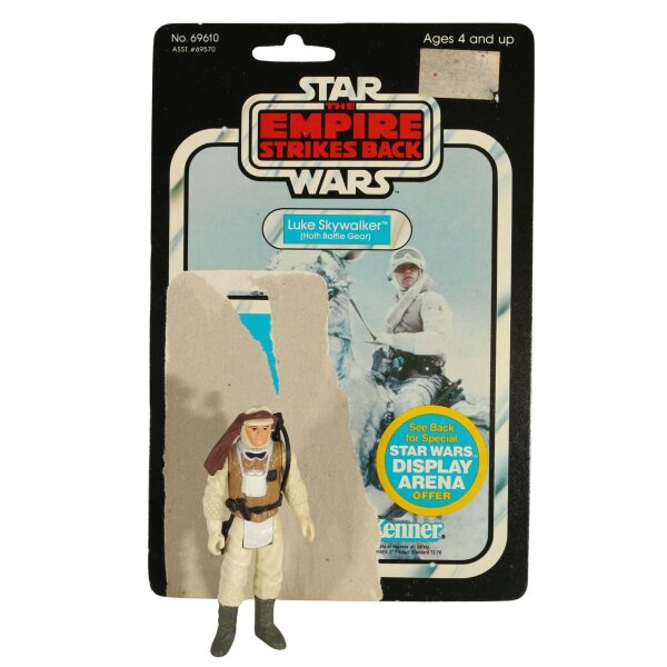 Luke Skywalker (Hoth Battle Gear) - lose / komplett + Cardback - Star Wars Vintage