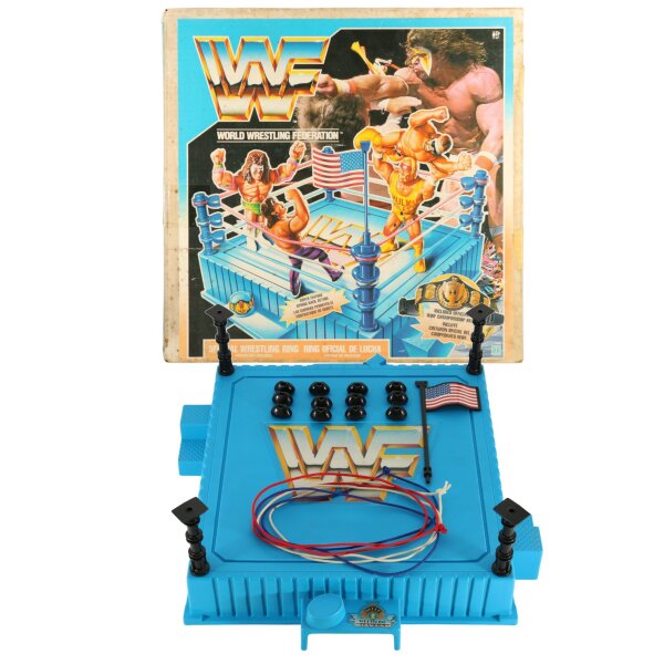 Wrestling Ring (blau) – lose mit Box - WWF Hasbro