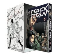 Attack on Titan, Band 5 im Sammelschuber mit Extra - neu...