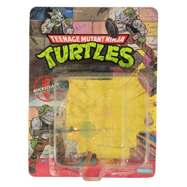 Rocksteady 10 Back Cardback & Bubble Vintage TMNT / Teenage Mutant Ninja Turtles