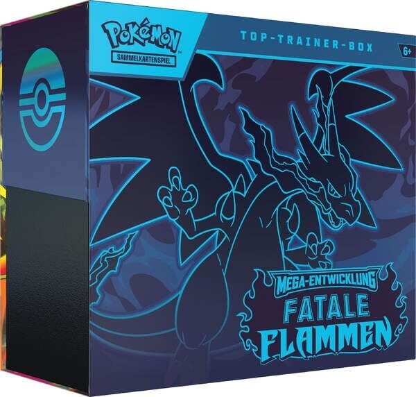 Mega-Entwicklung Fatale Flammen Top Trainer Box - deutsch - Pokemon TCG