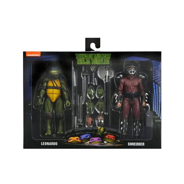 Roof Top Battle Shredder vs Leo (1990 Movie) - TMNT / Ninja Turtles - NECA - MISB