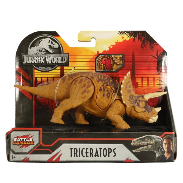 Triceratops Battle Damage - Jurassic World - MISB