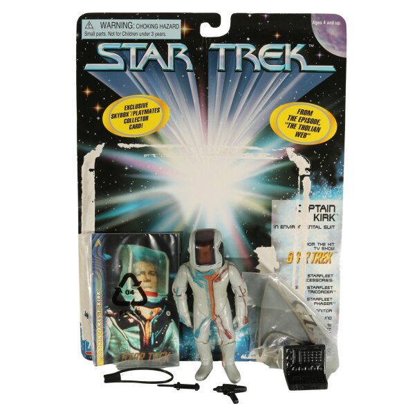 Captain Kirk Environmental Suit - Star Trek Playmates - lose / komplett inkl. Cardback