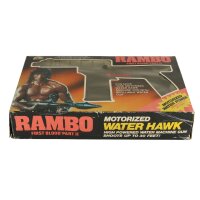 Motorized Water Hawk Machine Gun - Vintage Rambo LJN - MIB