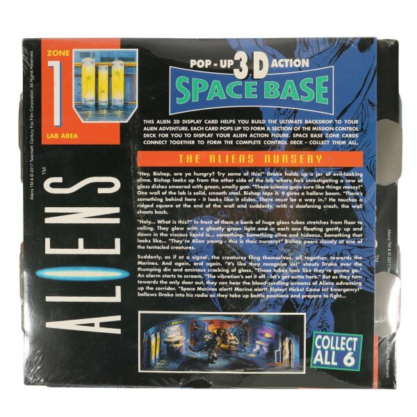 Pop Up 3D Space Base Zone 1 & 3 Lab Area / Main Control Deck - Aliens  / NECA - MISB