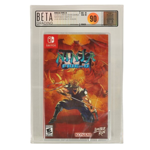 Ninja- Five-O - Limited Run - Beta Grading 90 - Nintendo Switch - neu sealed