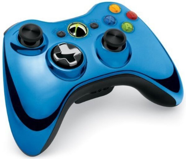Xbox 360 Controller - Microsoft - metallic blau - DEFEKT