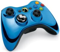 Xbox 360 Controller - Microsoft - metallic blau - DEFEKT