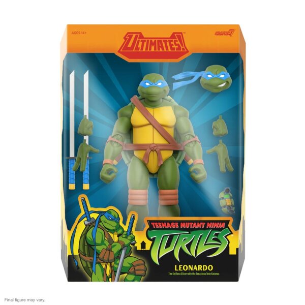 Leonardo (Animated) - TMNT / Teenage Mutant Ninja Turtles - Super 7 - MISB