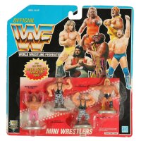 Mini Wrestlers 5 Figuren - Blue Card - WWF Hasbro - MOC