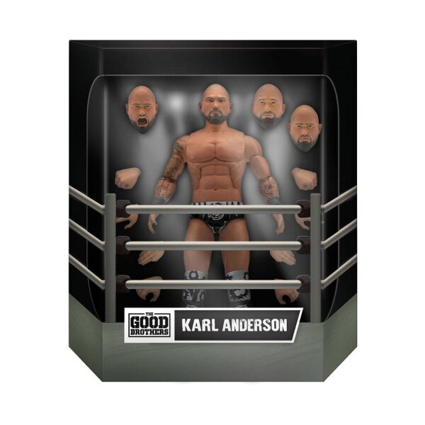 Good Brothers Karl Anderson - TNA WWE  Wrestling Ultimates Super 7 - MISB