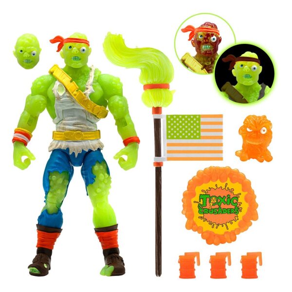 Toxie / Radioactive Red Rage - Toxic Crusaders / Avenger Super 7 Ultimates - MISB