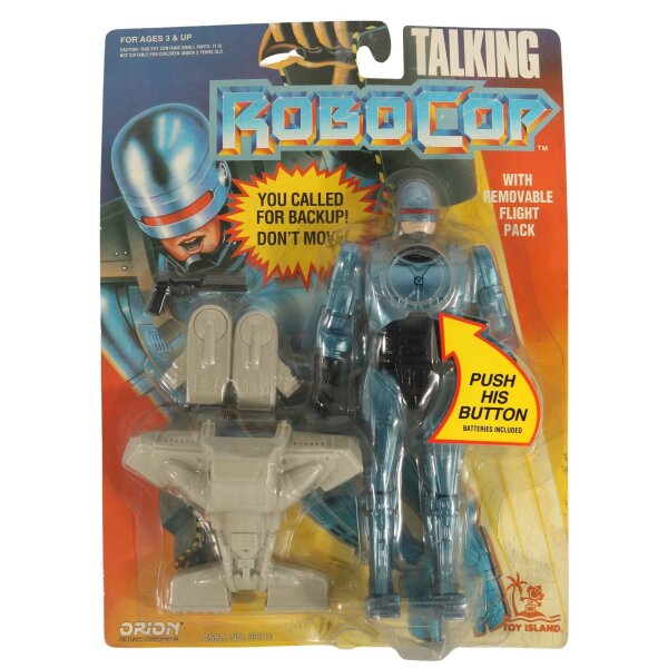 Talking Robocop with removable Flight Pack 8" Figur Robocop 3 - Toy Island - MOC