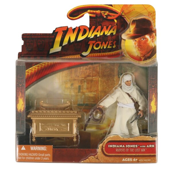 Indiana Jones with Ark - Indiana Jones Raiders of the Lost Ark Hasbro - MOC