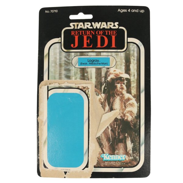 Logray RotJ 77 Back Cardback - Star Wars Vintage - lose