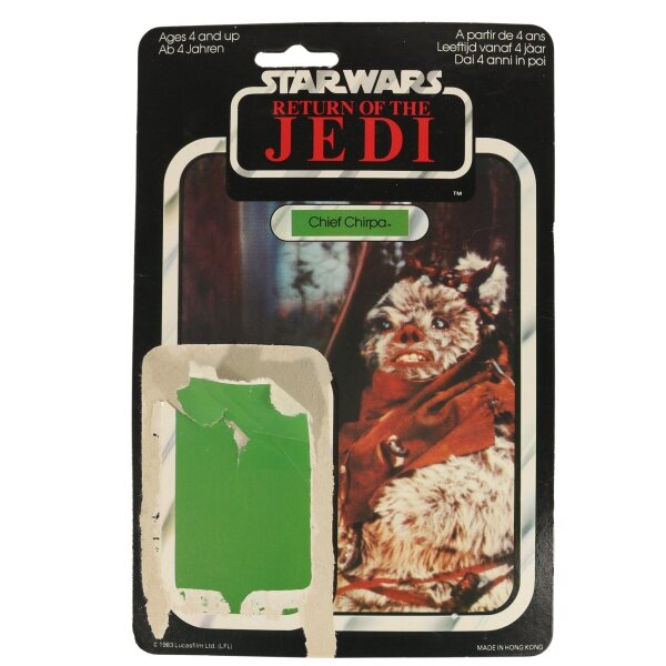 Chief Chirpa RotJ 65 Back Palitoy Cardback - Star Wars Vintage - lose