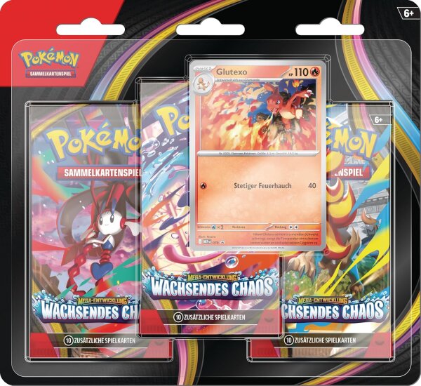 Wachsendes Chaos 3er Booster Blister - deutsch - Pokemon TCG