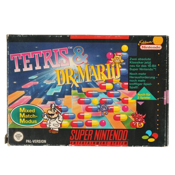 Tetris & Dr. Mario - Super Nintendo SNES - gebraucht