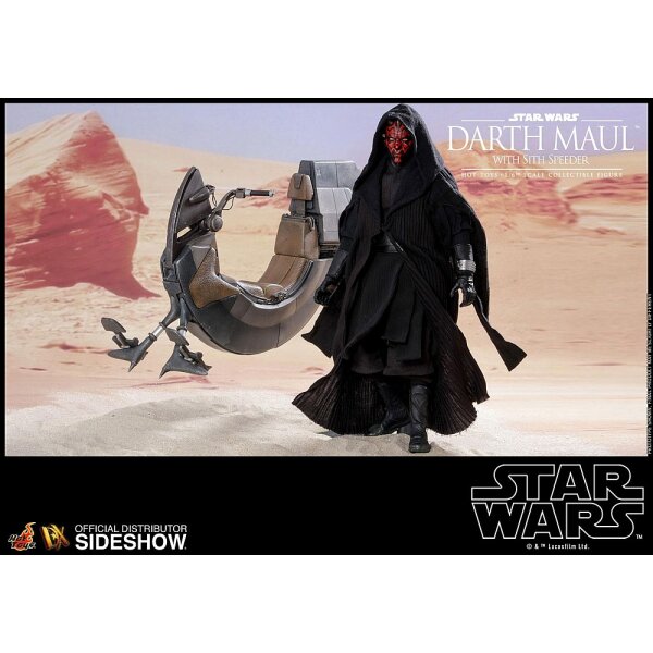 Darth Maul with Sith Speeder DX17 - 1/6 - Hot Toys Star Wars - MIB