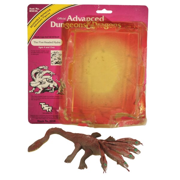 The Five Headed Hydra - AD&D Advanced Dungeons & Dragons LJN / TSR - MOC (beschädigt)
