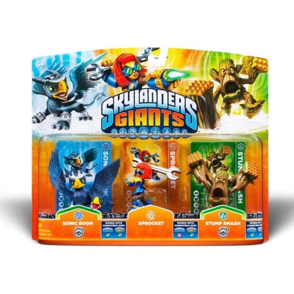 Skylanders Giants 3er Set - Sonic Boom Sprocket Stump Smash - neu