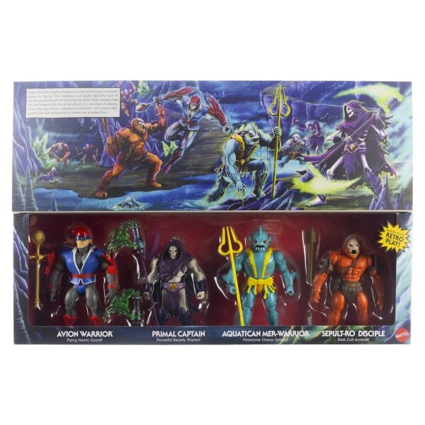 Battle for Subternia 4-Pack - MotU Origins / Masters of the Universe - MISB