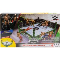 Bloodline Rules Wresling Ring Playset The Rock  &...