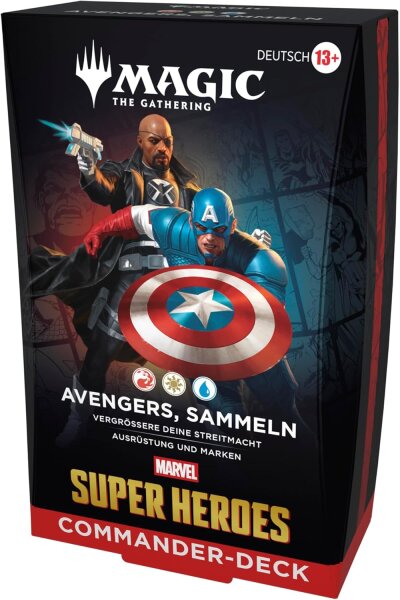 Marvel Super Heroes - Avengers, sammeln! Commander Deck - MtG Magic the Gathering - deutsch