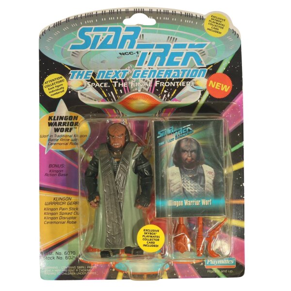 Klingon Warrior Worf - Star Trek The Next Generation / TNG  - Playmates - MOC