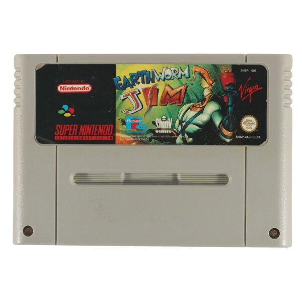 Earthworm Jim - Modul - Super Nintendo SNES - gebraucht sehr gut