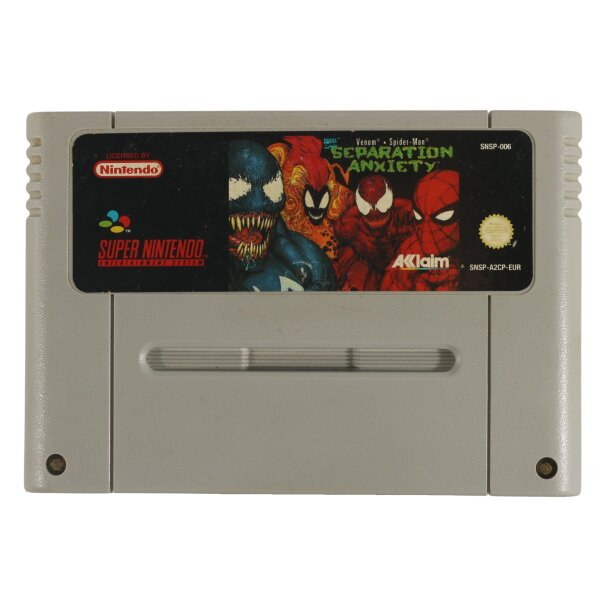 Venom Spiderman Separation Anxiety - Modul - Super Nintendo SNES - gebraucht gut